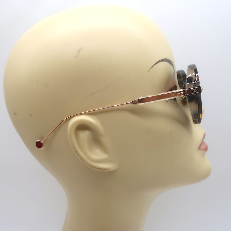 Christian Dior Umbrage Mirrored Round Sunglasses Tortoise/Rose Gold 0X3TN 52mm