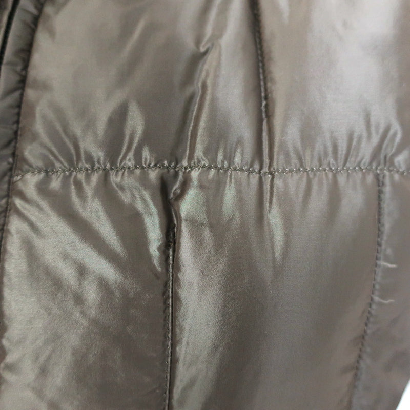 Vintage Yves Saint Laurent Cap Sleeve Down Puffer Jacket Dark Brown Size 40