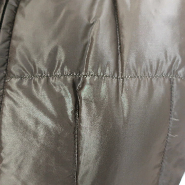 Vintage Yves Saint Laurent Cap Sleeve Down Puffer Jacket Dark Brown Size 40
