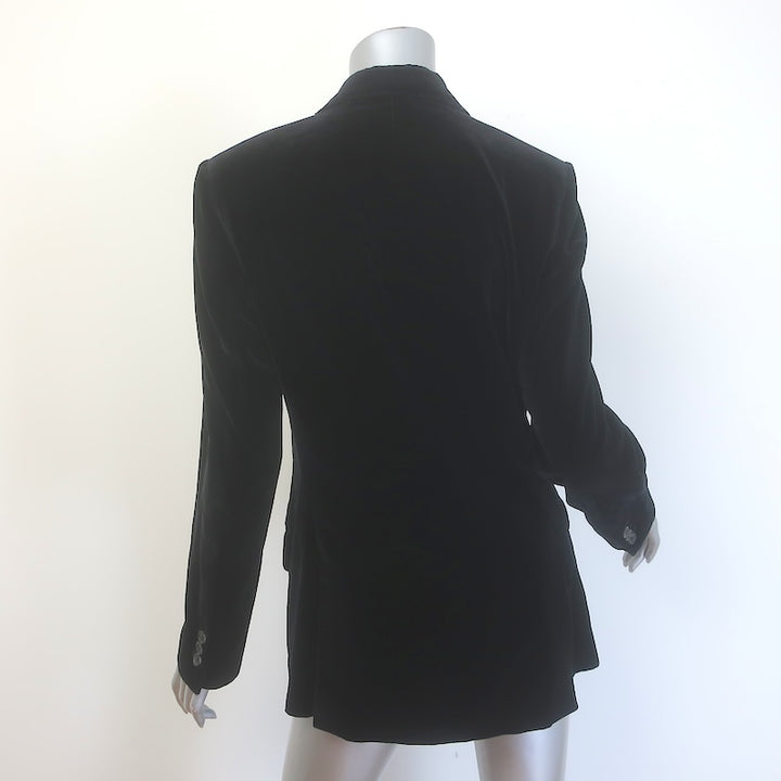 Loro Piana Velvet Blazer Black Size 42/ US 6 Three-Button Jacket