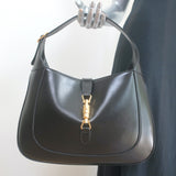 Gucci Jackie 1961 Medium Hobo Bag Black Leather Crossbody NEW