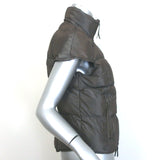 Vintage Yves Saint Laurent Cap Sleeve Down Puffer Jacket Dark Brown Size 40