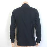 Theory Sylvain Shirt Black Stretch Cotton Size Large NEW