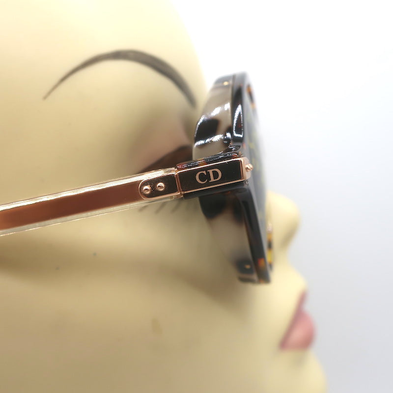 Christian Dior Umbrage Mirrored Round Sunglasses Tortoise/Rose Gold 0X3TN 52mm