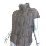 Vintage Yves Saint Laurent Cap Sleeve Down Puffer Jacket Dark Brown Size 40