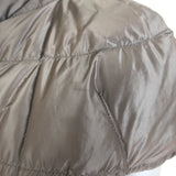 Vintage Yves Saint Laurent Cap Sleeve Down Puffer Jacket Dark Brown Size 40