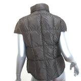 Vintage Yves Saint Laurent Cap Sleeve Down Puffer Jacket Dark Brown Size 40