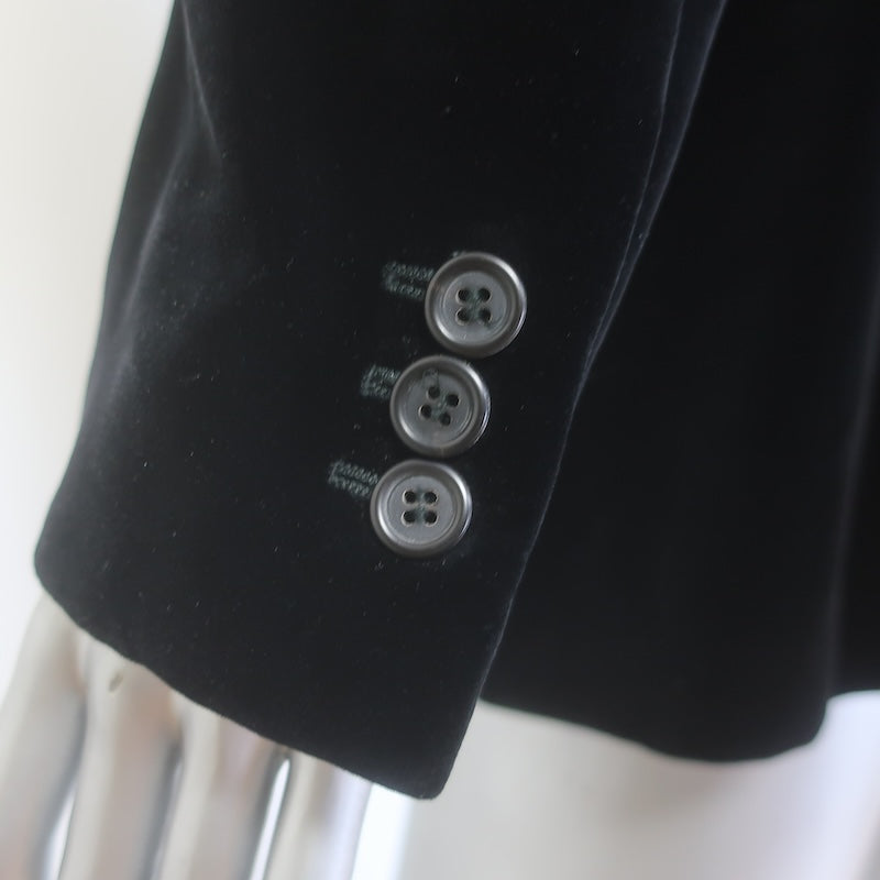 Loro Piana Velvet Blazer Black Size 42/ US 6 Three-Button Jacket
