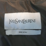 Vintage Yves Saint Laurent Cap Sleeve Down Puffer Jacket Dark Brown Size 40