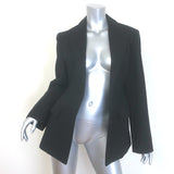 The Frankie Shop Colette Hourglass Blazer Black Cotton Size Extra Small/Small
