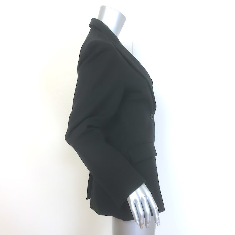 The Frankie Shop Colette Hourglass Blazer Black Cotton Size Extra Small/Small