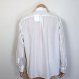 Theory Weekend Shirt White Fluid Cotton Size Extra Large NEW