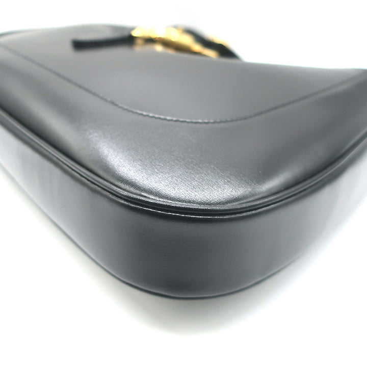 Gucci Jackie 1961 Medium Hobo Bag Black Leather Crossbody NEW