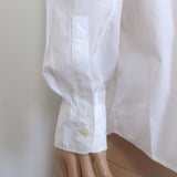 Theory Weekend Shirt White Fluid Cotton Size Extra Large NEW