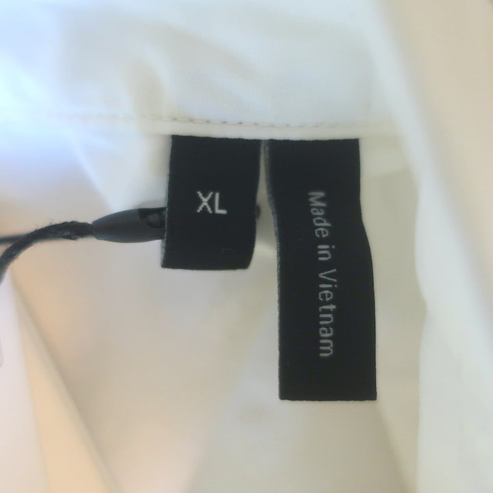 Theory Weekend Shirt White Fluid Cotton Size Extra Large NEW