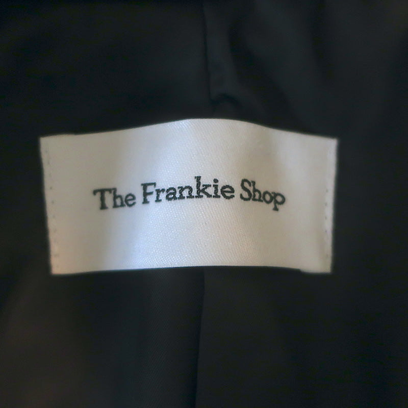 The Frankie Shop Colette Hourglass Blazer Black Cotton Size Extra Small/Small