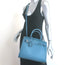 Ralph Lauren Collection RL50 Medium Tote Blue Leather Crossbody Bag