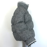 Chanel 20N Coco Neige Tweed Down Puffer Jacket Black/White Size 42 NEW