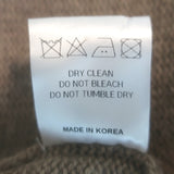 The Frankie Shop Open-Back Turtleneck Sweater Taupe Wool-Blend One Size