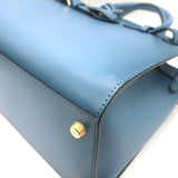 Ralph Lauren Collection RL50 Medium Tote Blue Leather Crossbody Bag