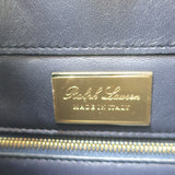 Ralph Lauren Collection RL50 Medium Tote Blue Leather Crossbody Bag