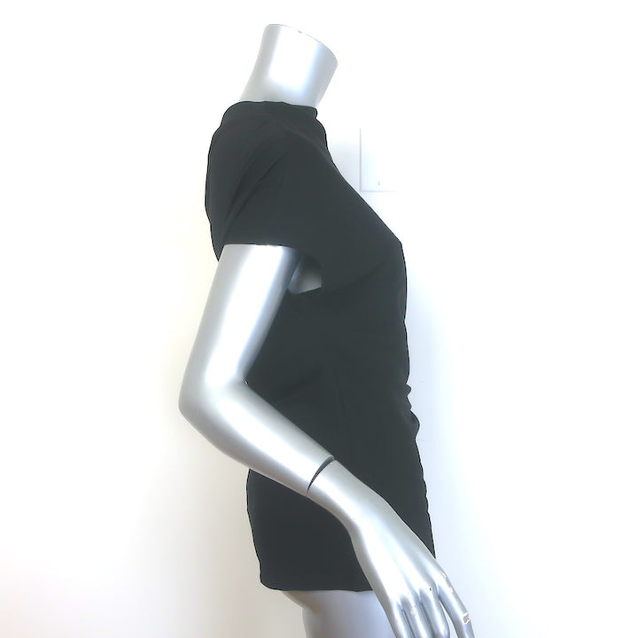 A.L.C. Alice One-Shoulder Tee Black Cotton Jersey Size Extra Small NEW