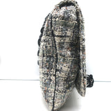 Chanel Tweed Camellia Large Messenger Bag Gray/Black