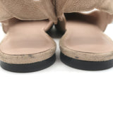 Hermes Gina Pointed Toe Slingback Flats Nude Suede Size 38.5