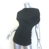 A.L.C. Alice One-Shoulder Tee Black Cotton Jersey Size Extra Small NEW