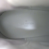 Louis Vuitton Thigh High Flat Boots Black & White Leather Size 38