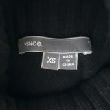 Vince Tri-Colorblock Turtleneck Sweater Black/Charcoal Size Extra Small