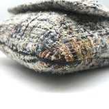 Chanel Tweed Camellia Large Messenger Bag Gray/Black