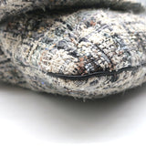 Chanel Tweed Camellia Large Messenger Bag Gray/Black