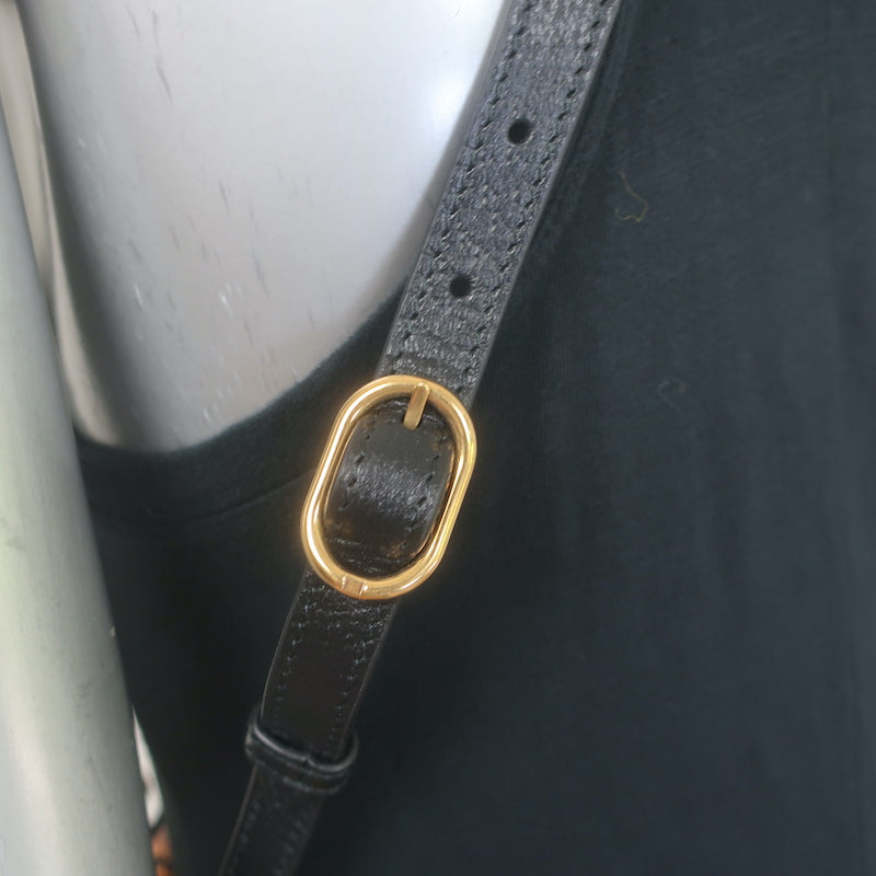 Gucci Diana Medium Tote Black Leather Bamboo-Handle Crossbody Bag