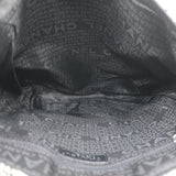 Chanel Tweed Camellia Large Messenger Bag Gray/Black
