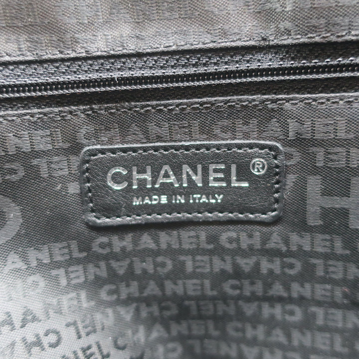 Chanel Tweed Camellia Large Messenger Bag Gray/Black