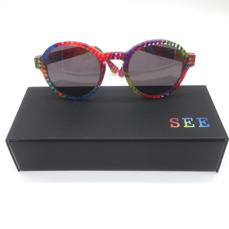 SEE Pride Round Sunglasses Rainbow 49mm