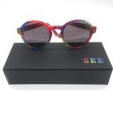 SEE Pride Round Sunglasses Rainbow 49mm