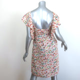 Zadig & Voltaire Reens Butterfly Dress Ecru Ruffled Silk Size Small