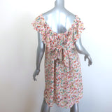 Zadig & Voltaire Reens Butterfly Dress Ecru Ruffled Silk Size Small