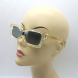 Kuboraum E10 Transparent Mirrored Sunglasses Champagne 145mm