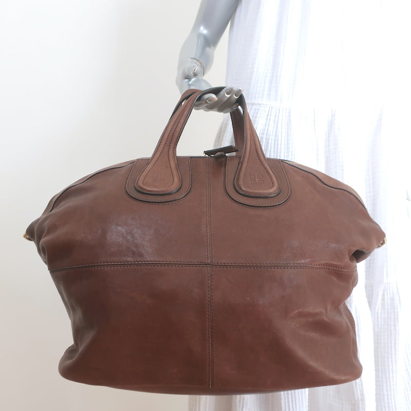 Givenchy Large Nightingale Bag Brown Leather – Celebrity Owned