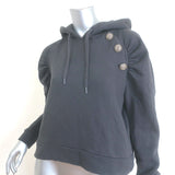 Ba&sh Bora Crystal-Embellished Hooded Sweatshirt Gray Size Small