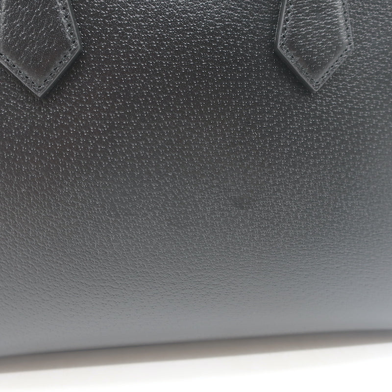 Gucci Diana Medium Tote Black Leather Bamboo-Handle Crossbody Bag