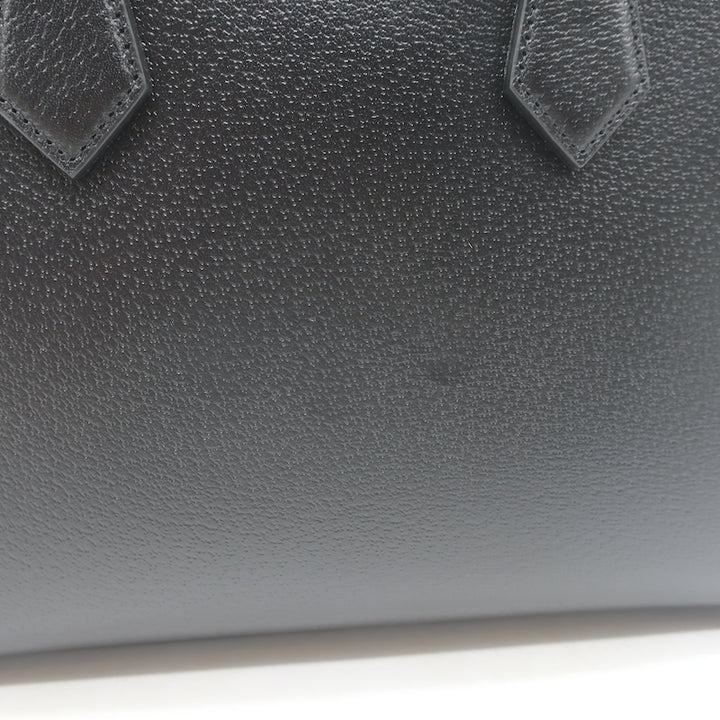 Gucci Diana Medium Tote Black Leather Bamboo-Handle Crossbody Bag