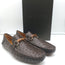 Gucci Bamboo Horsebit Driving Loafers Dark Brown Ostrich Size 9.5 NEW