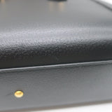 Gucci Diana Medium Tote Black Leather Bamboo-Handle Crossbody Bag