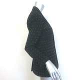 A.L.C. James Studded Blazer Black Stretch Crepe Size 2 One-Button Jacket
