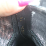 Dolce & Gabbana Suede-Trimmed Mesh Peep Toe Ankle Boots Black Size 38