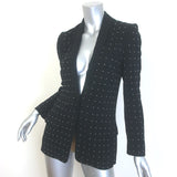 A.L.C. James Studded Blazer Black Stretch Crepe Size 2 One-Button Jacket